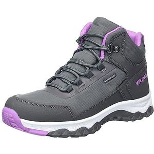 Viking Unisex Akkarvik Mid Wp Walking Shoe, Charcoal Purple, 39 EU