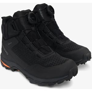 Viking Heren Rask 2 Spikes Mid GTX Boa M Walking Shoe, Black Orange, 45 EU