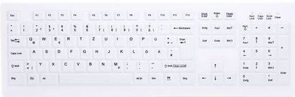 CHERRY AK-C8100F-FUS-W/GE toetsenbord Medisch RF Draadloos QWERTZ Duits Wit