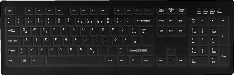 Active Key - AK-C8100F-U1-B/GE - Toetsenbord - Zwart - Bedraad