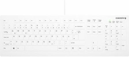 CHERRY AK-C8112 toetsenbord Medisch USB QWERTZ Duits Wit