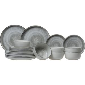 Cosy & Trendy - Serviesset - Baltic Grey - 18-delig - Aardewerk
