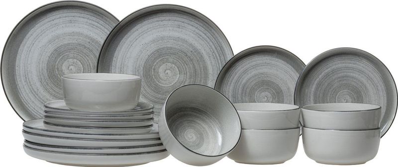 Cosy & Trendy - Serviesset - Baltic Grey - 18-delig - Aardewerk