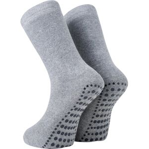 Homepads - Herensokken - Grijs - Katoenmix - Antislip Zool