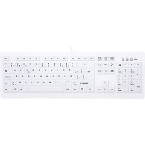 CHERRY AK-C8100F-FU1-W/BE toetsenbord Kantoor RF Draadloos AZERTY Belgisch Wit