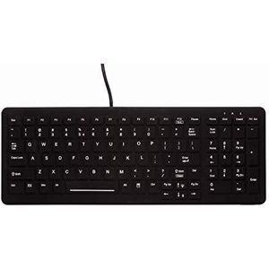 AK-C7000 - Toetsenbord - Desinfecteerbaar - Siliconen - Zwart