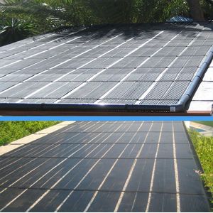 4m2 solar 1.00m x 4.00m zwembadverwarming solar op de zon geschikt voor 32mm,38mm en 50mm aansluiting.