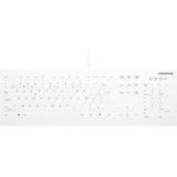 CHERRY AK-C8112 toetsenbord Medisch USB AZERTY Belgisch Wit
