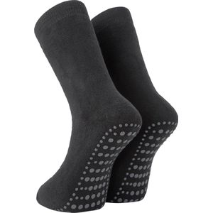 Homepads - Herensokken - Zwart - Antislip Zool - Comfortabel