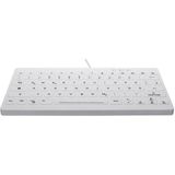 CHERRY Hygiëne Mini Ultraplat Toetsenbord - Wit - USB - Afwasbaar