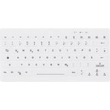 CHERRY Hygiëne Mini Ultraplat Toetsenbord - Wit - USB - Afwasbaar