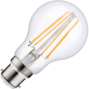 Lighto | LED filament | Bajonetfitting B22d | Standaardlamp | Helder | 60mm | 8W | 10 stuks