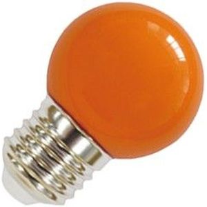 Lighto | LED-Glühbirne | Große Fassung E27 | Kugelbirne | Orange | 45mm | 1W