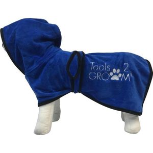Tools-2-Groom Badjas voor Honden met Capuchon L