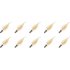 Lighto - LED Filament Kaarslamp - Goud - 2W - 2100K