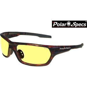 Polar Specs® Polariserende Nachtbril  Atmosphere PS9025 – Tortoise Brown – Polarized Nightdriving – Medium – Unisex