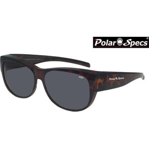 Polar Specs® Overzet Zonnebril PS5097 – Tortoise Brown – Polarized Black – Medium