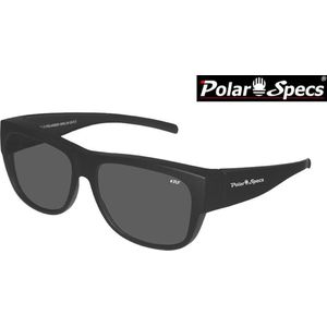 Polar Specs® Overzet Zonnebril PS5096 – Mat Black – Polarized Black – Large