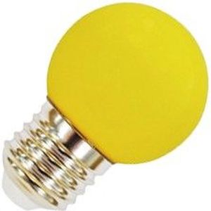 Lighto | LED lamp | Grote fitting E27 | Kogellamp | Geel | 45mm | 1W