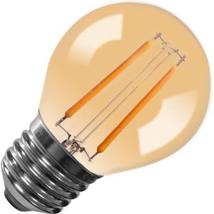 Lighto | LED Kogellamp Plastic | Grote fitting E27 | 1W Goud