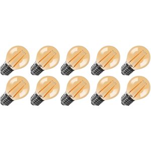 Lighto | LED Kogellamp Plastic | Grote fitting E27 | 1W Goud
