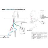 3in1 Multi-Tap kokend water kraan & 3M waterfilter - L-uitloop - Zwart