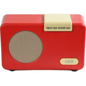 OER - Muziekspeler - Rood - Voor Ouderen met Dementie - Ruimte voor meer dan 1.500 Nummers