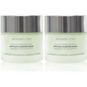 2 x Avocado + CBD | 8-Hour Moisture Fill Avocado Slaapmasker 50ml