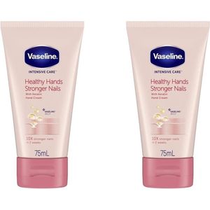Vaseline Handcreme - Healthy Hands Stronger Nails - 2 x 75 ml