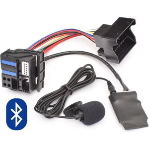 Mini Cooper One Cooper S Works Cabrio Bluetooth Audio AD2P Muziek Streaming module Carkit Microfoon Bellen Vlakke pin R50 R52 R53