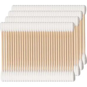 Wattenstaafjes Hout - Bamboe - 4 x 100 stuks