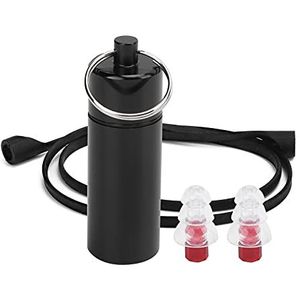 Muziek oordopje, 22x67mm DJ Oordopje Herbruikbare Geluiddichte Oordopje met Silicagel Koord Opslag Fles voor Familie voor Concerten