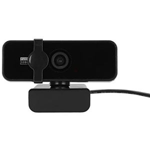 1080p Pc-camera, 30fps 1920x1080 USB2.0 Ingebouwde Microfoon Plug-and-play Webcam met Cameracover, Ondersteuning van 360 Graden Rotatie voor Afstandsonderwijs(V19 camera Songhan-oplossing 1080P zwart)