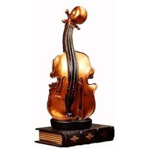 Viooldecoraties, Meubels, Woonkamer, Tv-kast, Muziekinstrumenten, Ambachtelijk Meubilair Home deco Miniatuur Instrument (Color : 01)