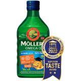 Mollers Omega-3 levertraan tutti frutti 250 Milliliter