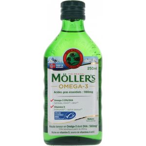 Möller's Omega 3 Niet-gearomatiseerde Levertraan 250 ml