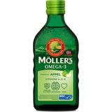 Möller's Omega-3 Appel - 250 ml - Visolie - Levertraan - Voedingssupplement - Met vitamine D
