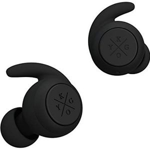 Kygo E7/900 True Wireless hoofdtelefoon (in-ear hoofdtelefoon, Bluetooth, waterdicht, met multifunctionele knop, microfoon, batterijduur 3,5 uur + 10,5 h), zwart