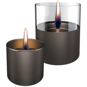 Tenderflame Lilly 8/10 Giftset Gun Metal Glass