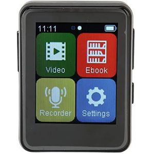 Muziekspeler met Volledig Touchscreen, MP3-speler met Elektrisch Boek Multifunctioneel 5.0 1,8-inch TFT-scherm voor Dagelijks Gebruik (256 GB geheugenkaart)