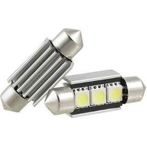 2x Led Festoon 36mm Kenteken en interieur Verlichting Wit