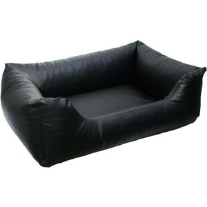 Topmast Sofa Hondenmand Hondenkussen Medium Zwart Skai leer 80 X 60 cm