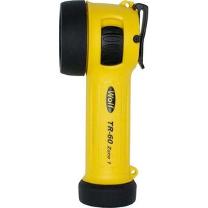 Wolf TR-60 - ATEX LED Zaklamp - Werklamp - Bouwlamp - Zone 1 & 2 - Water- en stofdicht - incl. 4 batterijen