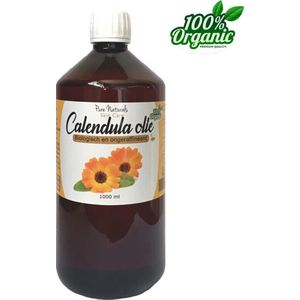 Calendula olie 1000 ml - Biologisch - 100% puur - Huid olie - Pure Naturals