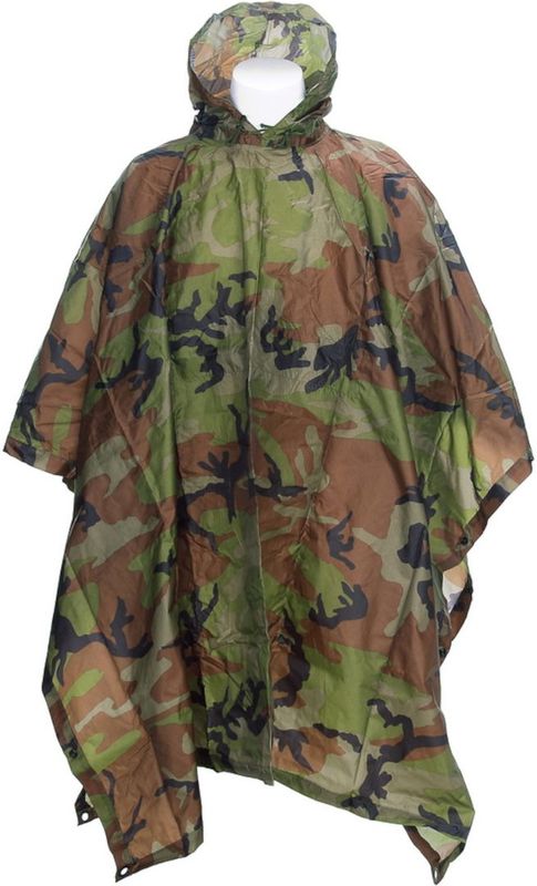 Fostex Poncho Ripstop Woodland - camouflage