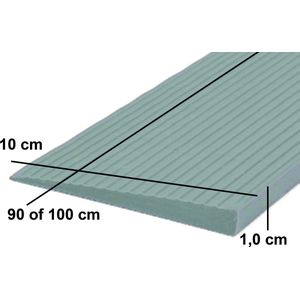Drempelhulp - Grijs - 1 cm - 100 mm x 1000 mm