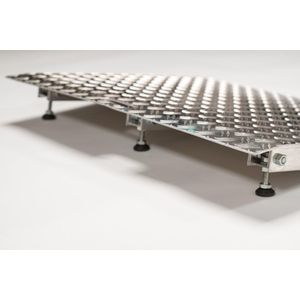 Aluminium Drempelhulp - Verstelbaar - 4,5 - 6,5 cm - Lengte 87 cm