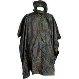 Fostex - Poncho Zwaar - Camouflage Groen - 100% Nylon - 150 x 220 cm