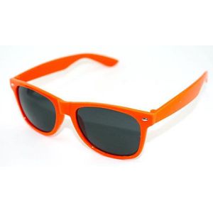Wayfarer Zonnebril - Zwart op Oranje