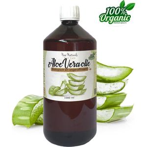 Aloë Vera 1000 ml - Kalmerende Massage olie - Biologisch - Bio oil - 100% puur huidverzorging - Pure Naturals